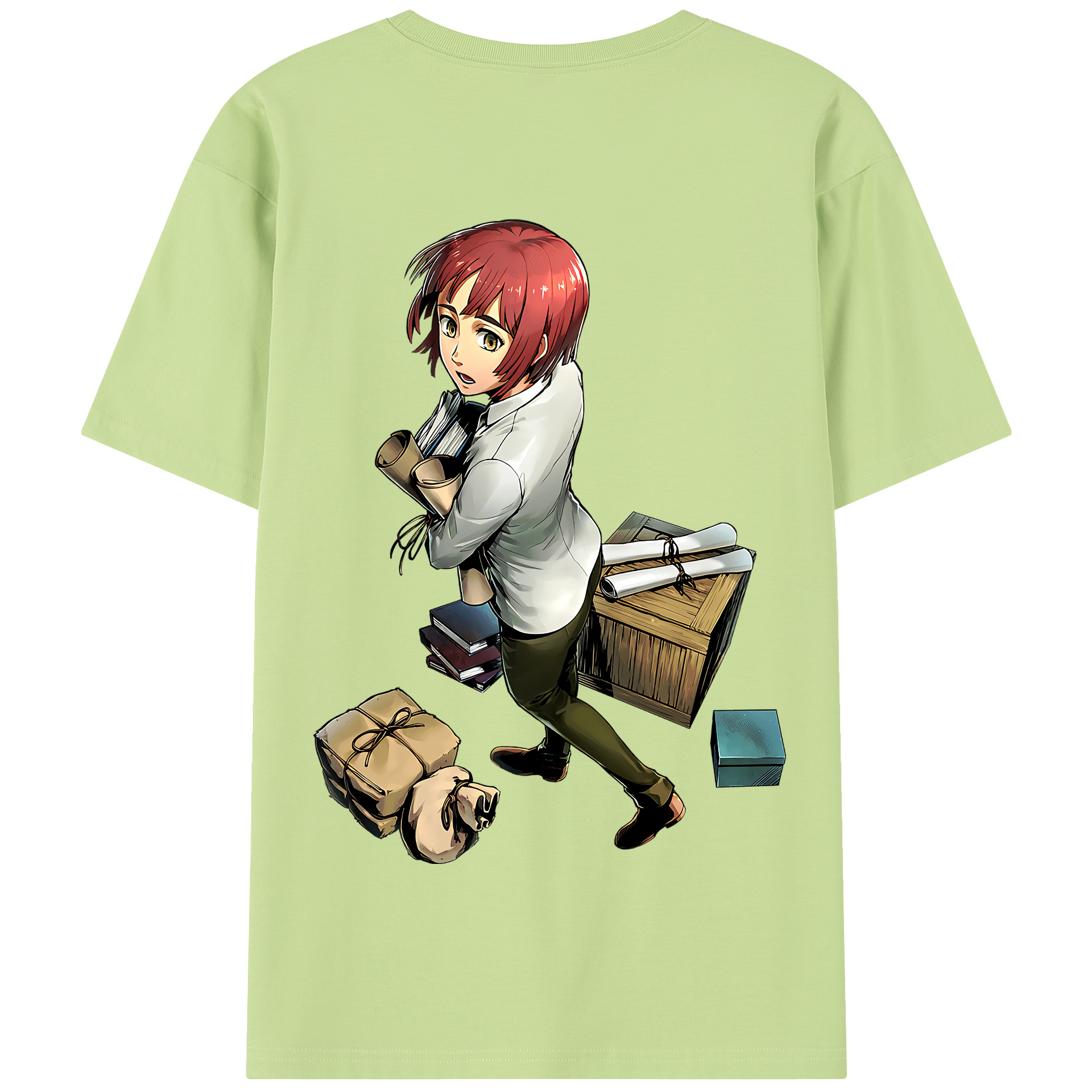 （画像用） 進撃の巨人 Attack on Titan 綿100％半袖Tシャツ（背面プリント）